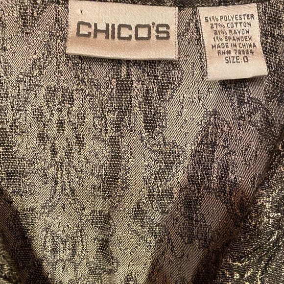 Chico’s Gorgeous Three Button Blazer-Patterned - Picture 2 of 6